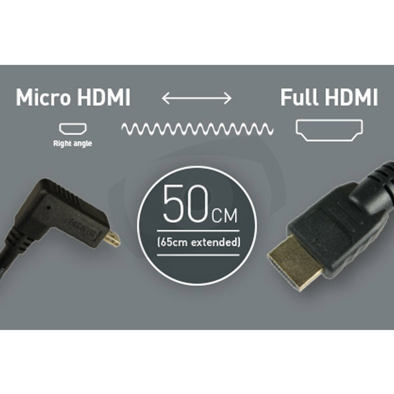 SmallRig 2957b Câble données HDMI 4K butoir à au A 55 cm