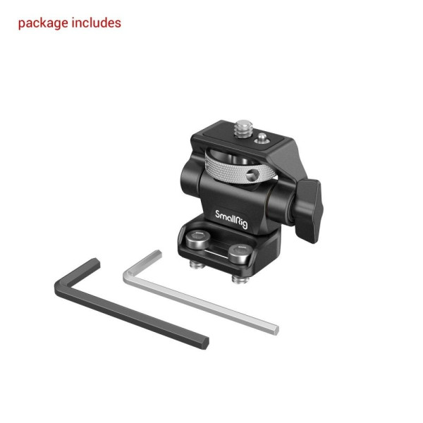 2904B - Swivel and Tilt Adjustable Monitor Mount with 1/4"-20 Screws Mount
