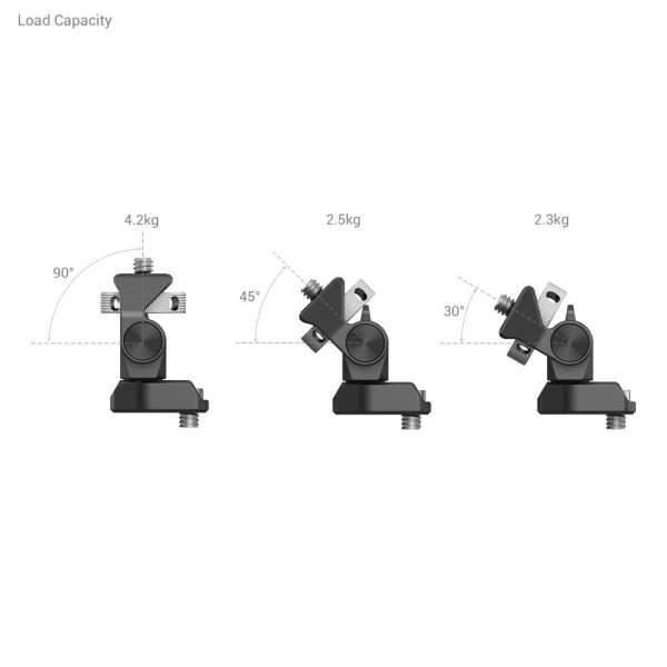 2904B - Swivel and Tilt Adjustable Monitor Mount with 1/4"-20 Screws Mount