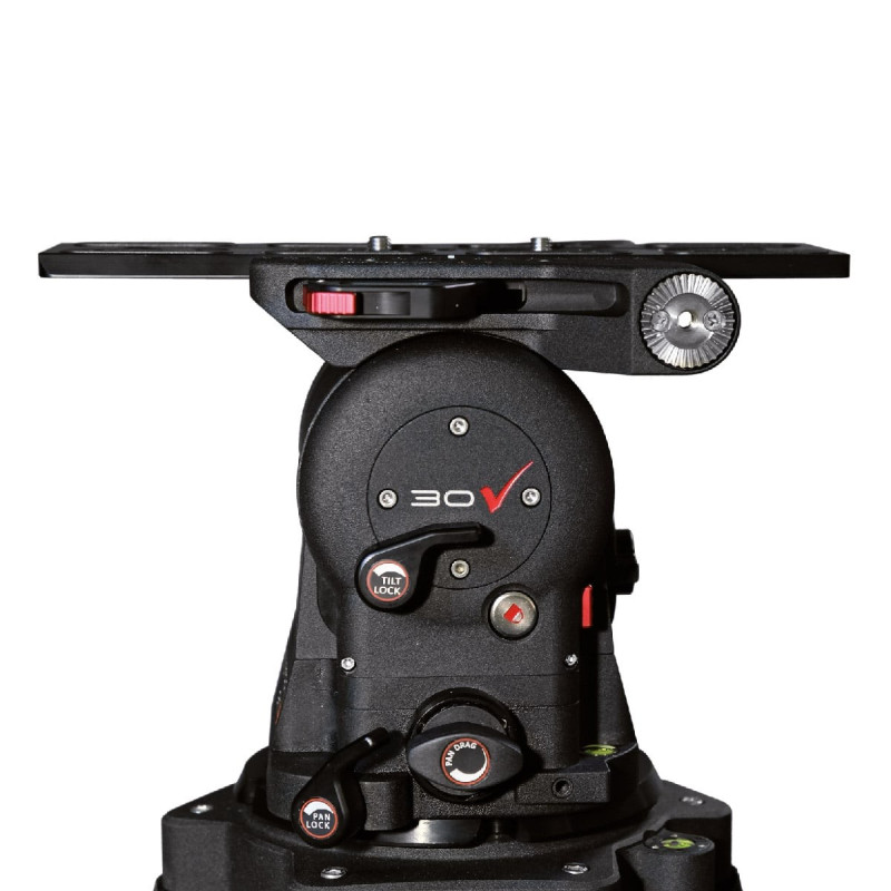 Tête Fluide Professionnelle CARTONI FOCUS F8 – 75mm, Barre Télescopique, Pour Caméra 18lbs
