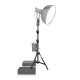 LBDR6 - Low Boy Double Riser Stand Black/Chrome 6’9’’