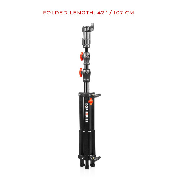 LBDR6 - Low Boy Double Riser Stand Black/Chrome 6’9’’