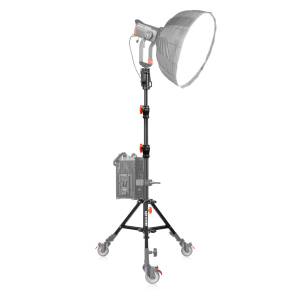 LBDR6 - Low Boy Double Riser Stand Black/Chrome 6’9’’