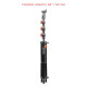 MTL14 - Montreal Combo Triple Riser Stand Black / Chrome 14’8’’