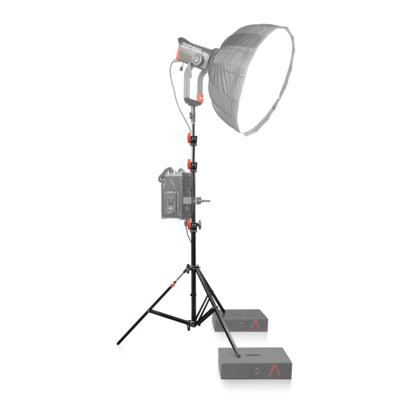 ABS12 - Aluminum Baby Stand square black legs 12’9’’