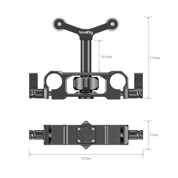 2727 - 15mm LWS Universal Rod Mount Lens Support
