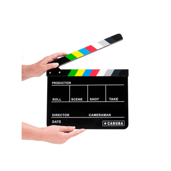 Clap Cinéma noir PVC