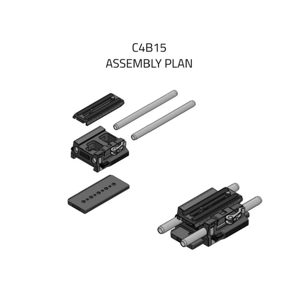C4B15 - 15mm Lightweight Baseplate for EOS C400