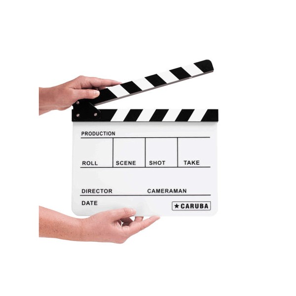 Clap Cinéma blanc PVC