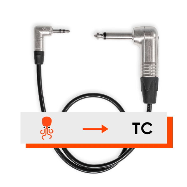 C10 - Sync to 6.3 mm Jack 90° - Timecode cable