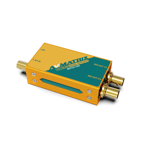 AVMatrix SD1121-12G répéteur 12G-SDI 1x2 broadcast