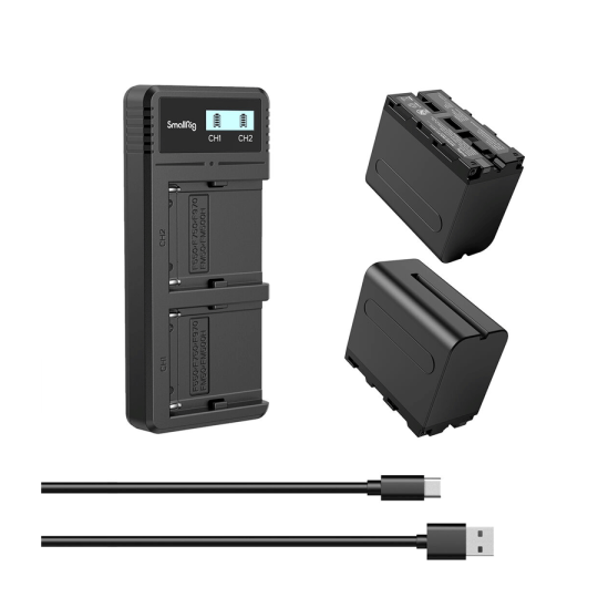 SmallRig 3823 kit batterie NP-F970 chargeur double