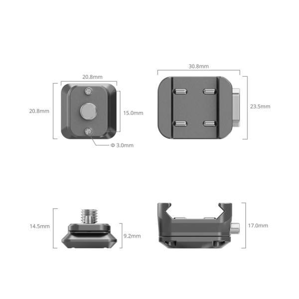 SmallRig 4491 plaque quick release HawkLock H21 1/4