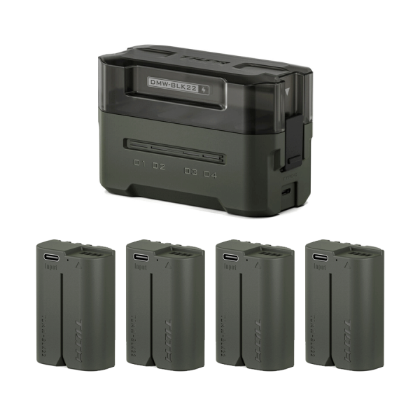 Tilta Kit batteries DMW-BLK22 + station de charge 4 slots
