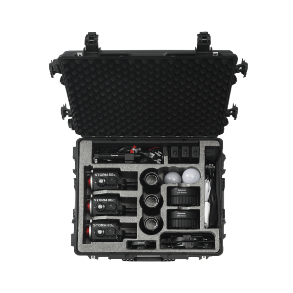Aputure STORM 80c 3-Light Kit – Kit éclairage LED Pro