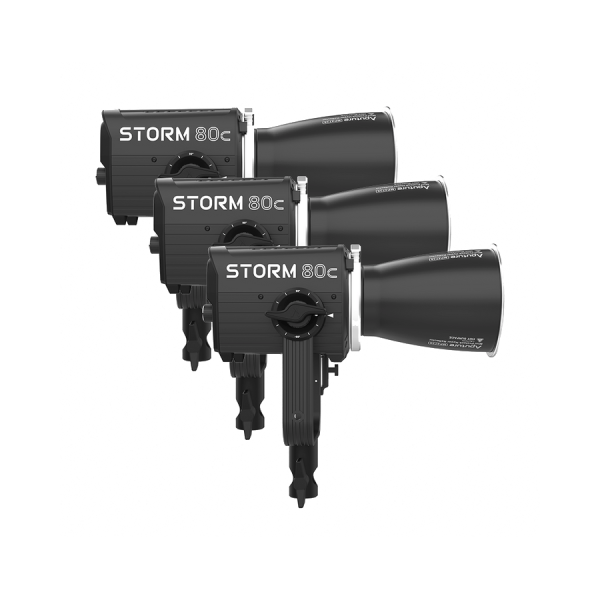 Aputure STORM 80c 3-Light Kit – Kit éclairage LED Pro