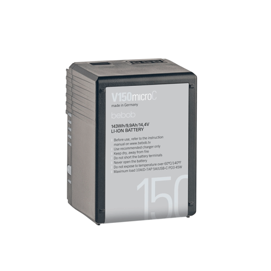 Bebob Batterie V-Mount V150microC 143Wh USB-C PD3