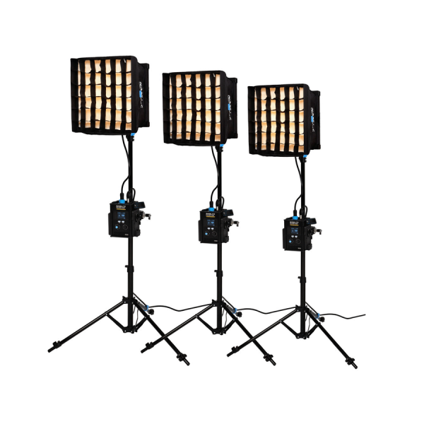 Nanlite Kit 3 PavoSlim 60B + Trolley - Kit LED bicolore