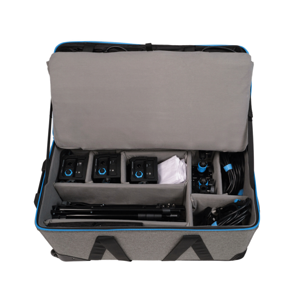Nanlite Kit 3 PavoSlim 60B + Trolley - Kit LED bicolore