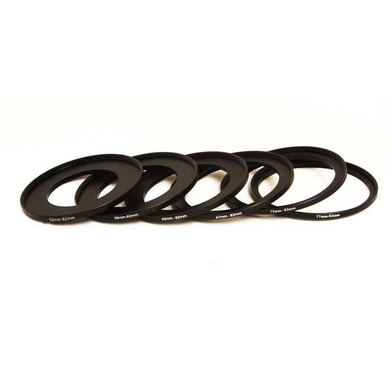 82mm Filter Step Up Ring Set