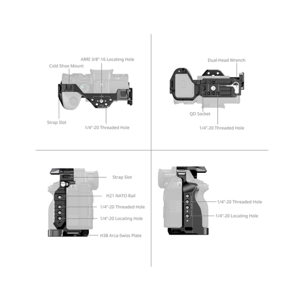 SmallRig Cage Sony Alpha 7R V / 7 IV / 7S III 3667C