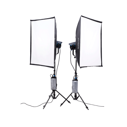 Nanlite Kit 2 FC-500B avec trépieds et valise Trolley