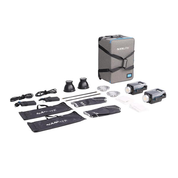 Nanlite Kit 2 FC-300B avec Trolley Case et Softboxes