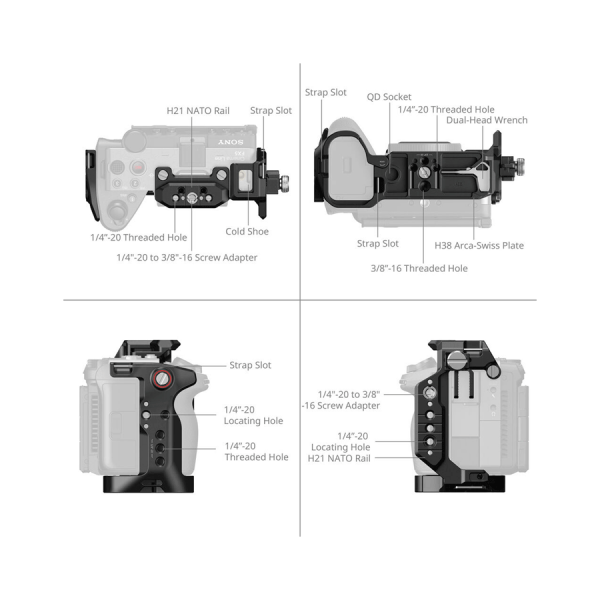 SmallRig Cage HawkLock pour Sony FX5 6776