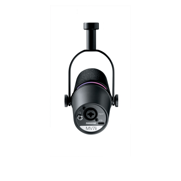 Shure MV7i - Microphone USB-C avec interface audio 2 canaux