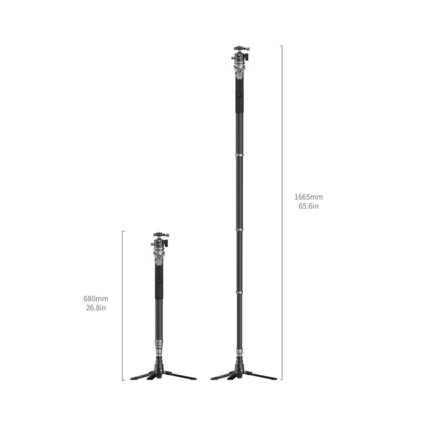 SmallRig 5564 – Monopode photo carbone 166,5 cm
