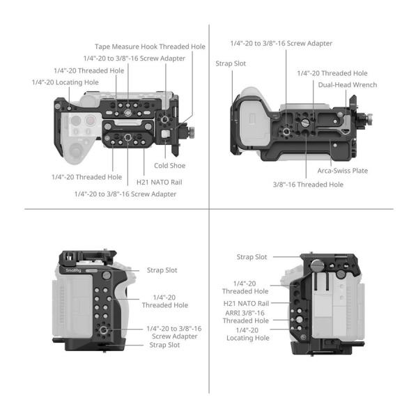 SmallRig Cage Advanced HawkLock Sony FX5 6774