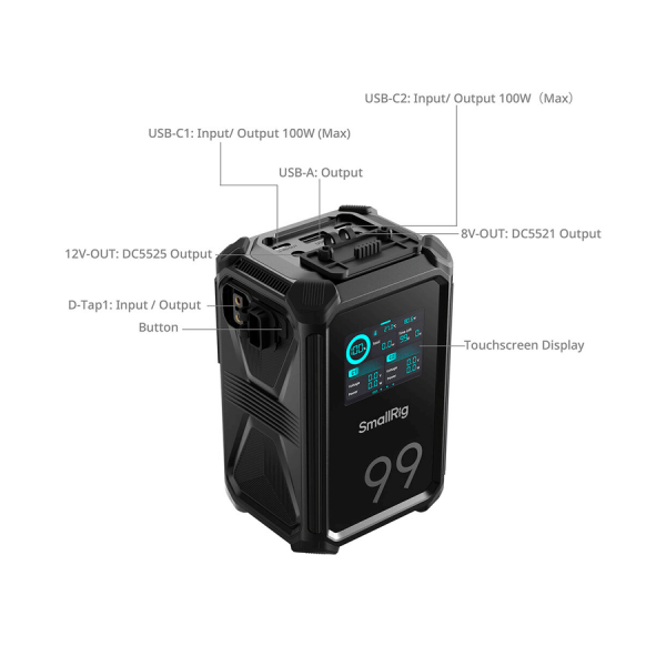 SmallRig X99 X-Touch 4984 – Batterie V-Mount 99 Wh