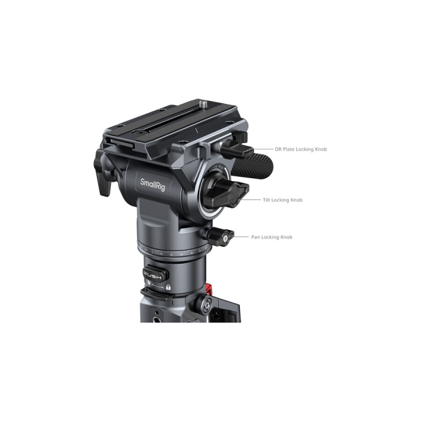 SmallRig 5565 – Monopode vidéo carbone avec tête fluide
