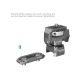 SmallRig 4487 – Support moniteur orientable HawkLock H21