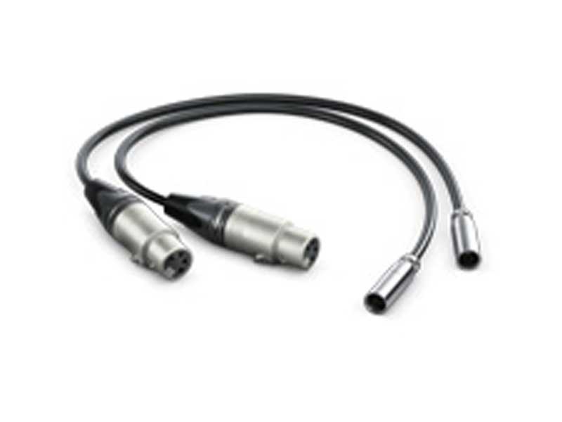 COLICOLY XLR Female to Mini XLR Male Microphone Audio Cable for Blackmagic Pocket 4K Camera Video Assist 4K 1ft 