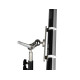Pavotube Single T12 LED Tube Holder with Swivel Ball Joint and 5/8in Baby Pin