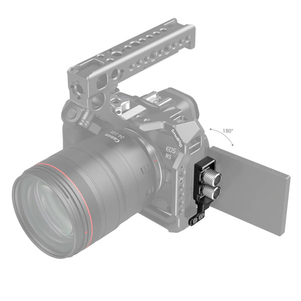 HDMI and USB-C Cable Clamp for EOS R5 and R6 Cage