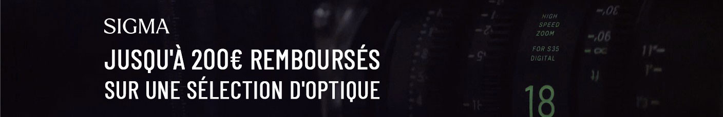 SiGMA - Jusqu'à 200€ remboursés sur une sélection d'optique