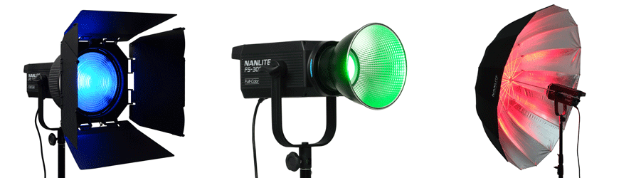 Le FS-300C avec la lentille de Fresnel FL-20G
