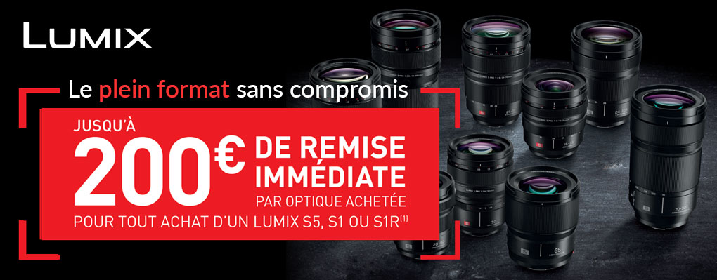 Offre Panasonic Remise immédaite objectifs