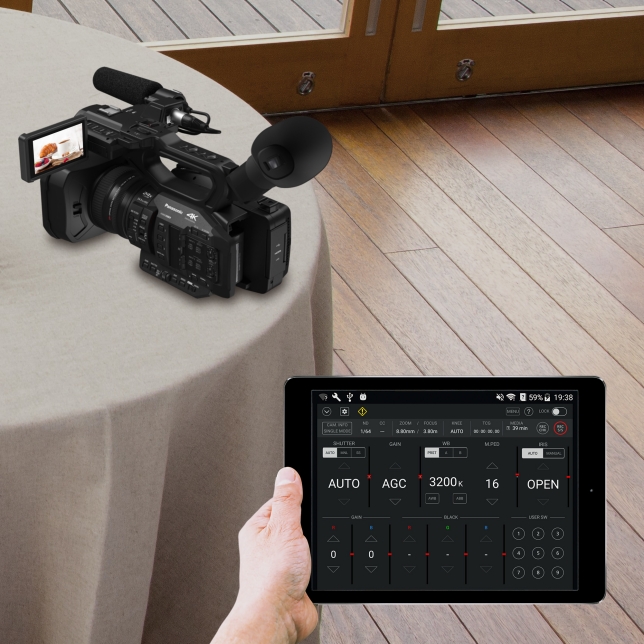 Panasonic HC-X2 / HC-X20 : Application pour tablette/smartphone HC-ROP