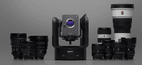 Sony FR7 PTZ avec des lentilles interchangeables