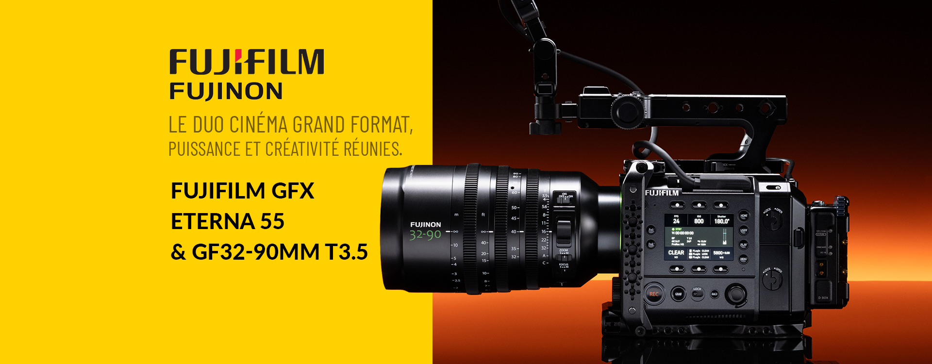 FUJIFILM GFX ETERNA 55 & FUJINON GF32-90mm T3.5 PZ OIS WR : un duo cinéma grand form