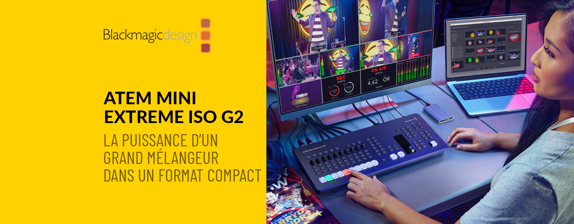 ATEM Mini Extreme ISO G2 : la puissance d’un grand mélangeur dans un format compact