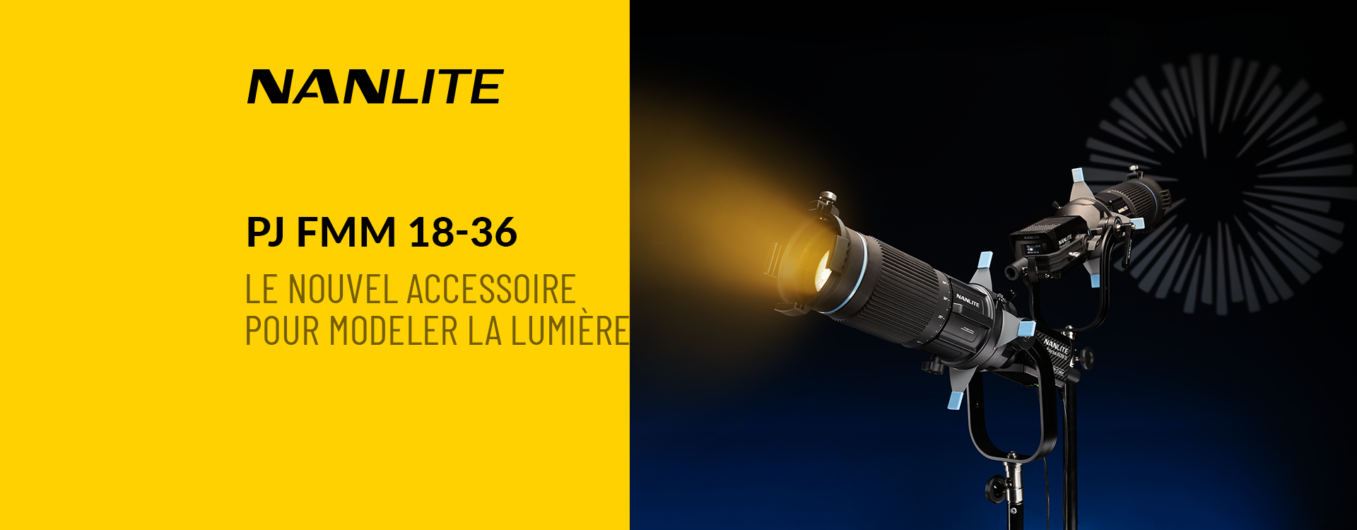 Nanlite annonce l'accessoire de projection FM Mount 18°-36°