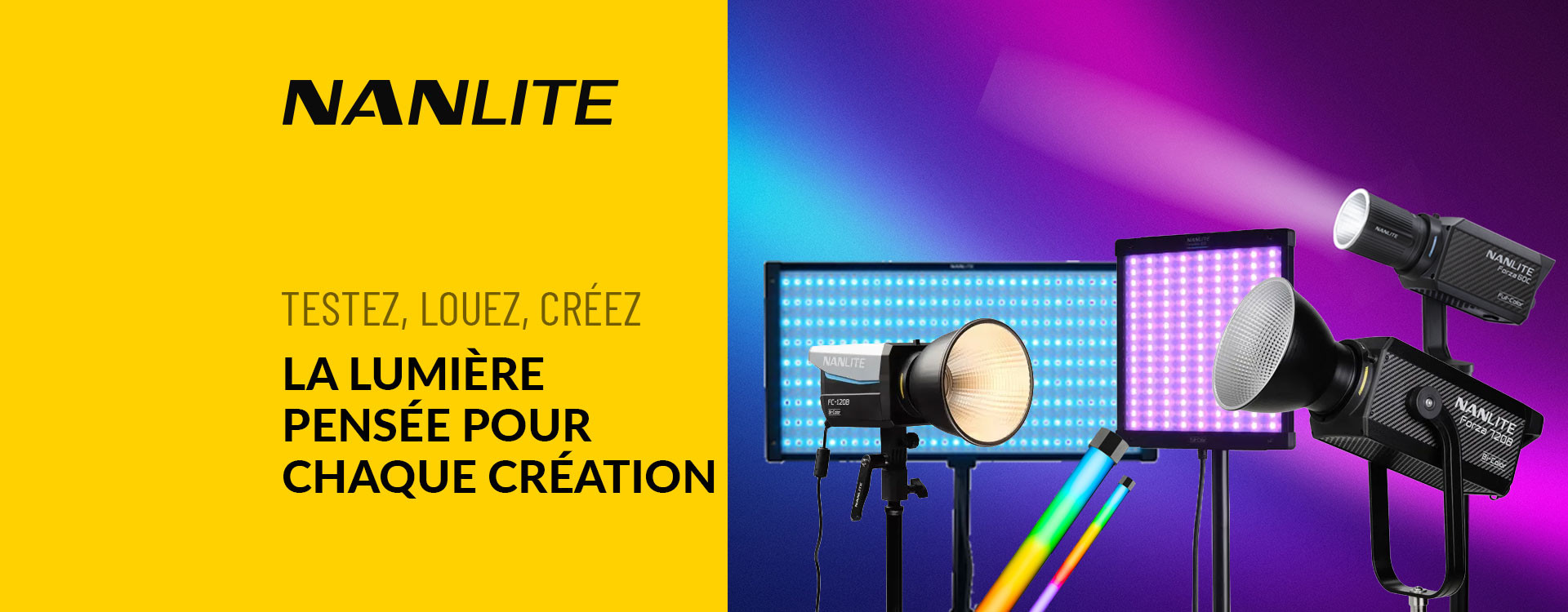 Les gammes Nanlite : des solutions d’éclairage pour tous les créateurs