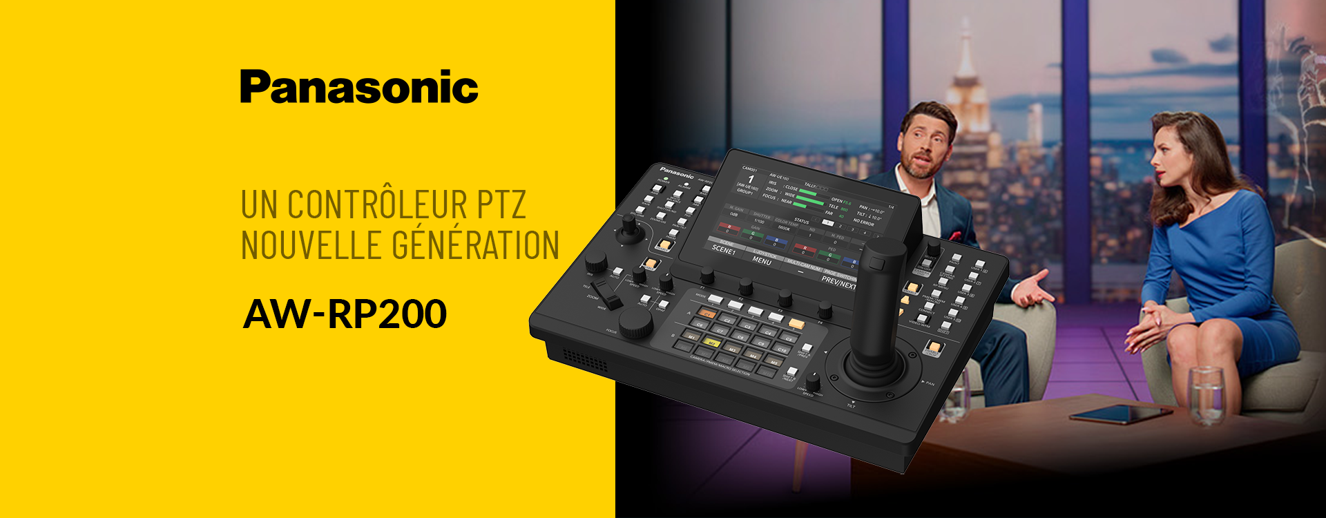 Panasonic AW-RP200 : contrôleur PTZ nouvelle génération pour productions multi-caméras