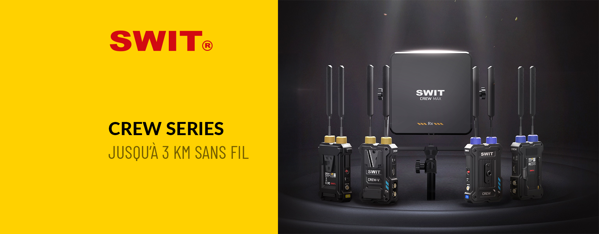 SWIT CREW Series : la nouvelle génération de vidéo sans fil