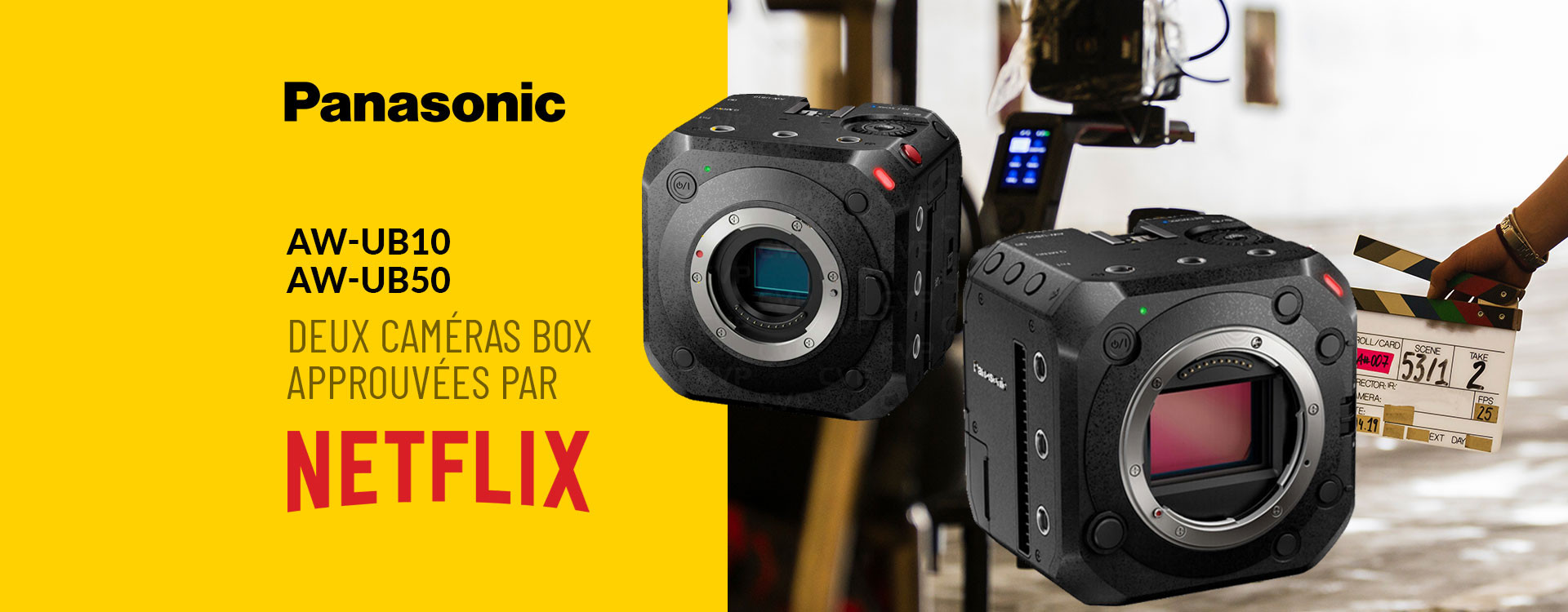 Panasonic AW-UB50 et AW-UB10 : deux caméras box approuvées par Netflix à découvrir au Salon de la Photo & Vidéo