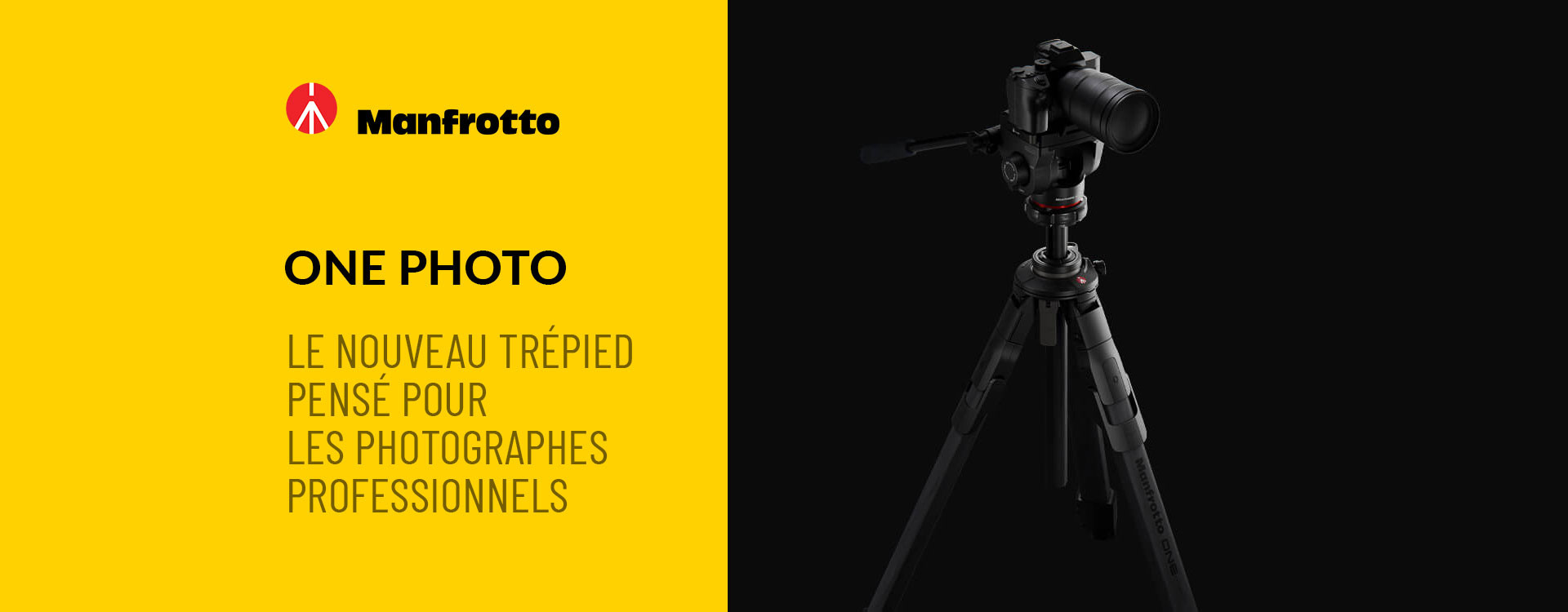Manfrotto ONE Photo : le nouveau trépied pensé pour les photographes professionnels